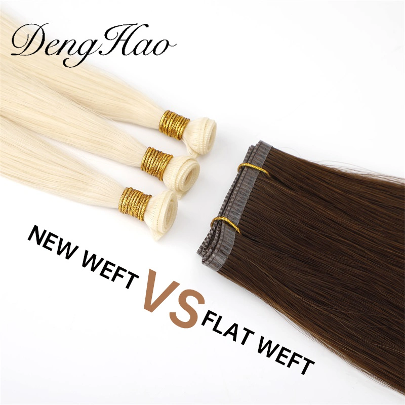 Hand Tied Weft Extension Human Hair Extension for Women