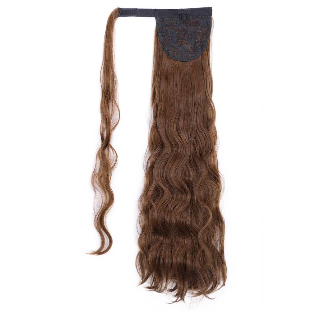 Synthetic Wrap Round Ponytail Hairpiece Long Natural Wave Extension